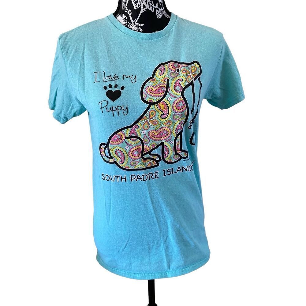 Delta Pro Weight I Love My Puppy T Shirt South Padre Island